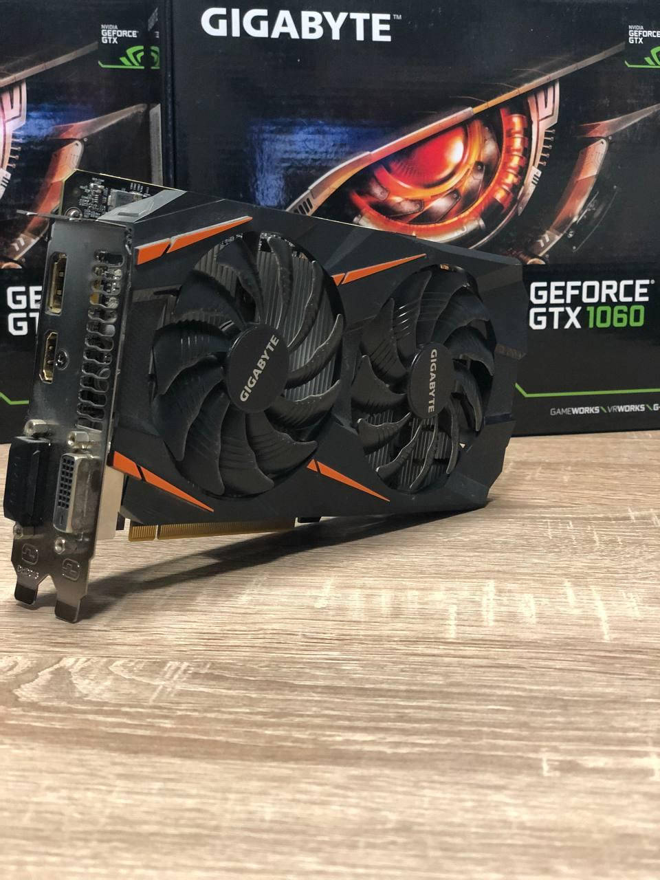 Видеокарта GTX 1060 Gigabyte Windforce OC 3072MB GDDR5 (192bit) (GV-N1060WF2OC-3GD)
Видеокарта GTX 1060 Gigabyte Windforce OC 3072MB GDDR5 (192bit) (GV-N1060WF2OC-3GD)