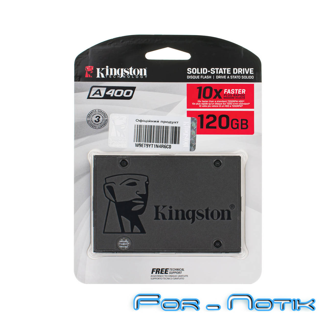 Жесткий диск 2.5" SSD 120Gb Kingston SSDNow A400 Series, SA400S37/120G (2Ch), TLC, SATA-III 6Gb/s Rev3.0,
Жесткий диск 2.5" SSD 120Gb Kingston SSDNow A400 Series, SA400S37/120G (2Ch), TLC, SATA-III 6Gb/s Rev3.0,