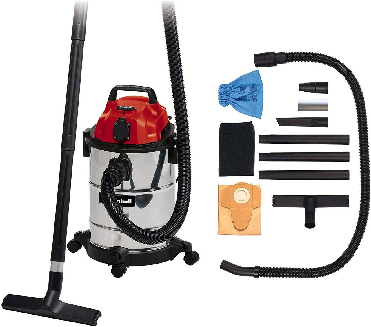 Мощный профессиональный промышленный пылесос для уборки Einhell TC-VC 1820 SA: 1250 Вт, 20л с розеткой 2342425
Мощный профессиональный промышленный пылесос для уборки Einhell TC-VC 1820 SA: 1250 Вт, 20л с розеткой 2342425