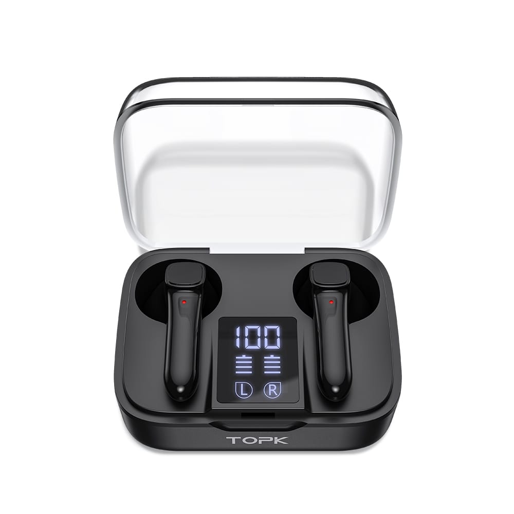 Беспроводные сенсорные наушники с микрофоном bluetooth наушники в кейсе Bluetooth TOPK T20 Черный
Беспроводные сенсорные наушники с микрофоном bluetooth наушники в кейсе Bluetooth TOPK T20 Черный