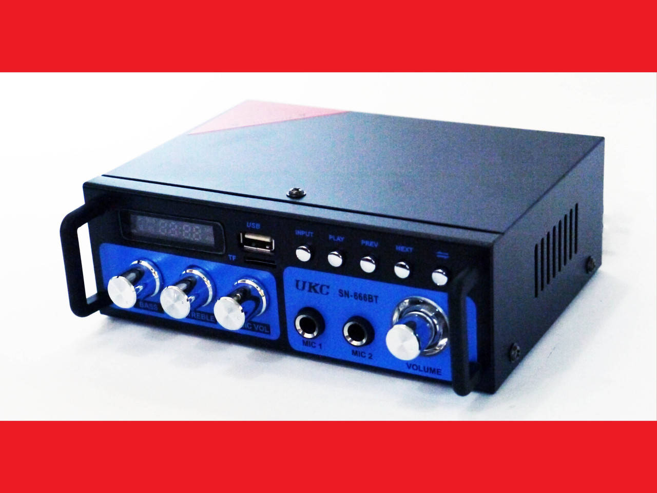 Усилитель звука UKC SN-666BT FM USB 2x300W Блютуз + Караоке | LM320497, Черный
Усилитель звука UKC SN-666BT FM USB 2x300W Блютуз + Караоке | LM320497, Черный