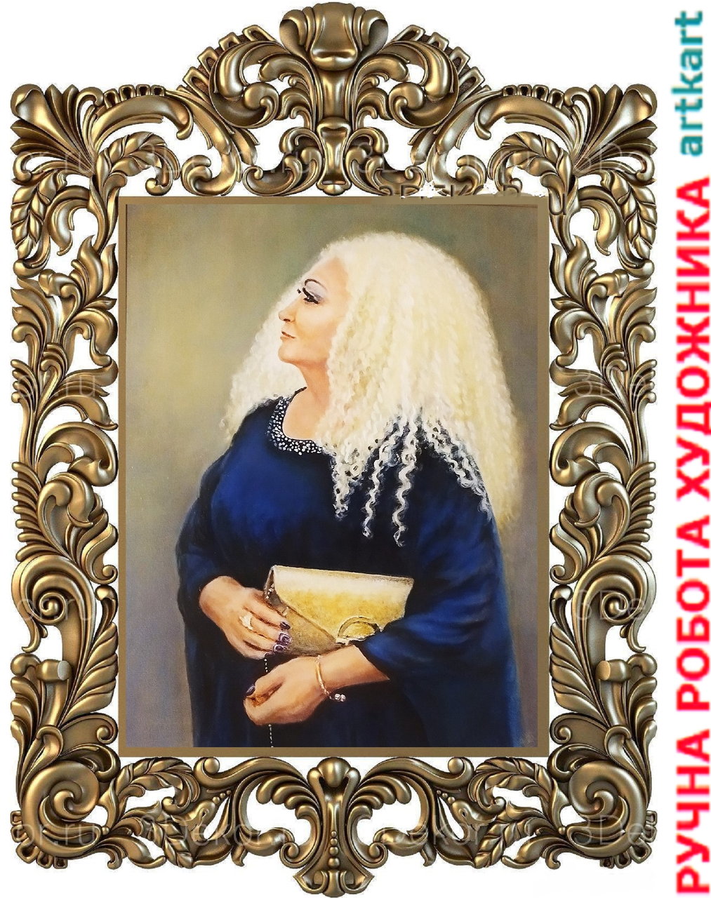 

Портрет по фото на заказ художнику Картина маслом на холсте Живопись масло холст Подарок женщине мужчине семье