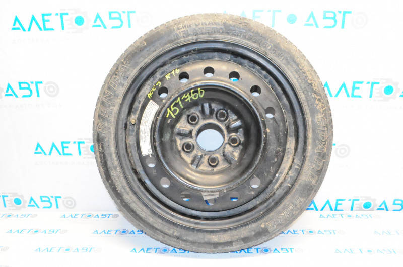 Запасное колесо докатка Honda Accord 13-17 R16 125/80 42700-T2A-A52 Хонда Аккорд 2013-2017
Запасное колесо докатка Honda Accord 13-17 R16 125/80 42700-T2A-A52 Хонда Аккорд 2013-2017