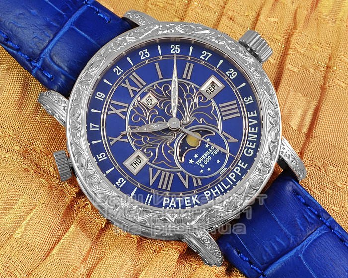Мужские наручные часы Patek Philippe Sky Moon Tourbillon 6002G-001 Silver Blue Кварц Кварцевые
Мужские наручные часы Patek Philippe Sky Moon Tourbillon 6002G-001 Silver Blue Кварц Кварцевые