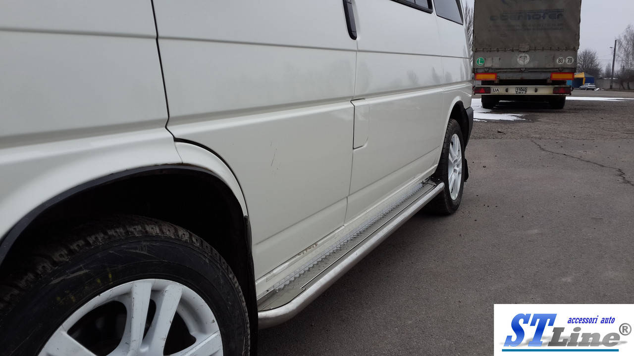 Volkswagen T4 (90-03) боковые пороги подножки площадки на для Фольксваген Т4 Volkswagen T4 (90-03) d60х1,6мм
Volkswagen T4 (90-03) боковые пороги подножки площадки на для Фольксваген Т4 Volkswagen T4 (90-03) d60х1,6мм