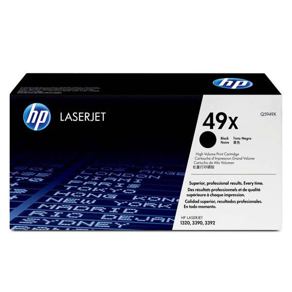 Картридж HP 49X Q5949X к принтеру LaserJet 1320 (N,NW,T,TN) 3390 3392 Canon LBP 3300 3360 i-Sensys Laser Shot
Картридж HP 49X Q5949X к принтеру LaserJet 1320 (N,NW,T,TN) 3390 3392 Canon LBP 3300 3360 i-Sensys Laser Shot