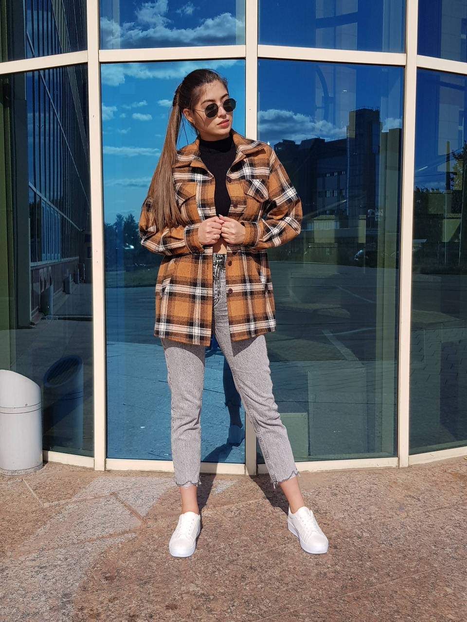 Теплая женская рубашка в клетку Este oversize с карманами и длинным рукавом коричневая 48-50-52, Коричневый
Теплая женская рубашка в клетку Este oversize с карманами и длинным рукавом коричневая 48-50-52, Коричневый