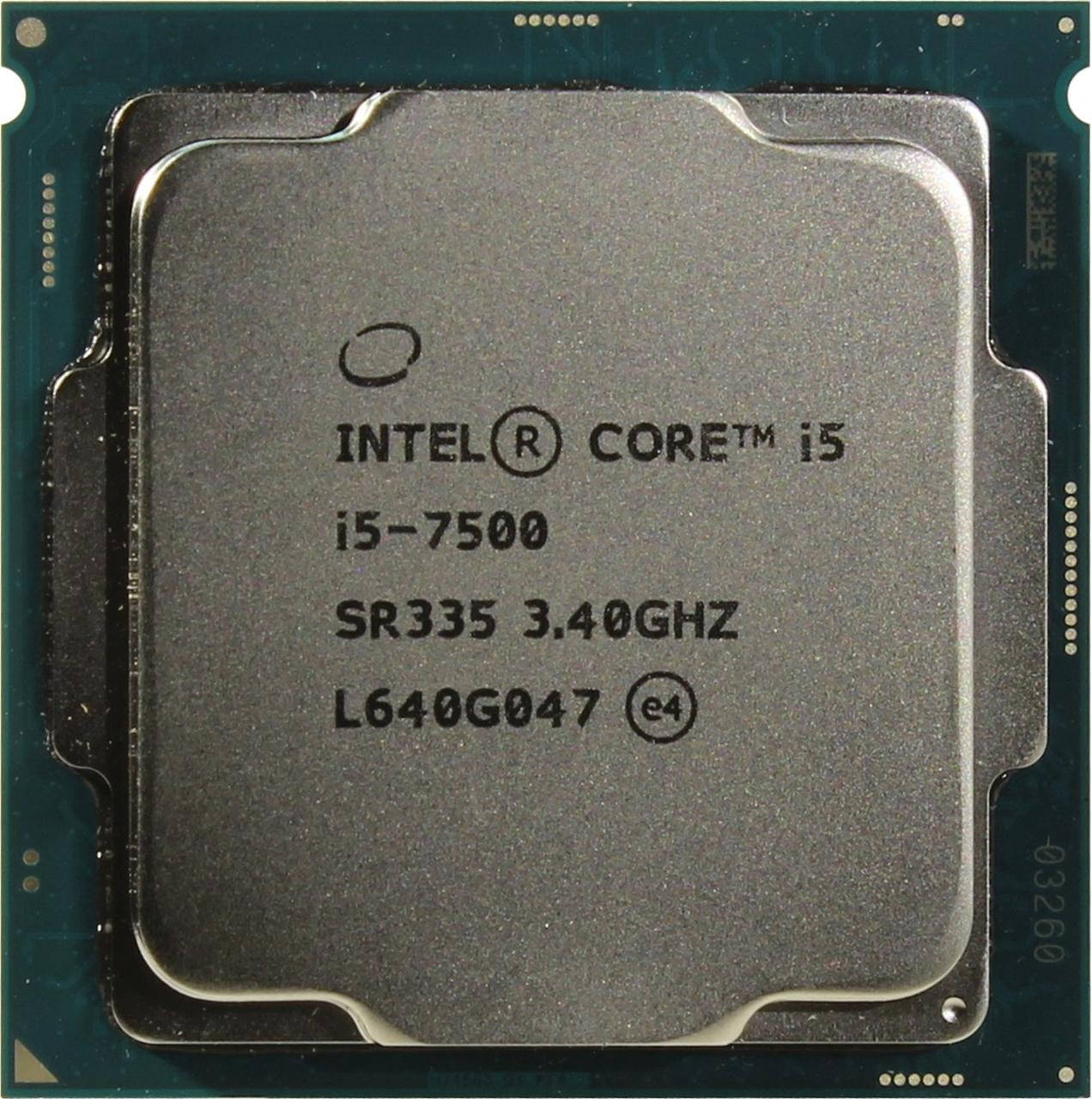 

Процессор Intel KabyLake Core i5-7500 3.4GHz/8GT/s/6Mb/65W (BX80677I57500) Socket 1151