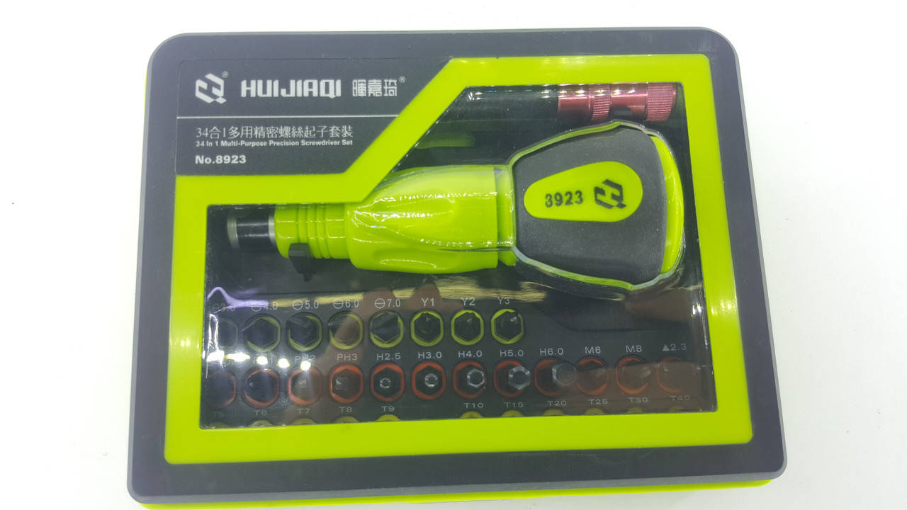 

Набор отверток HUIJIAQI №8923 34 in 1