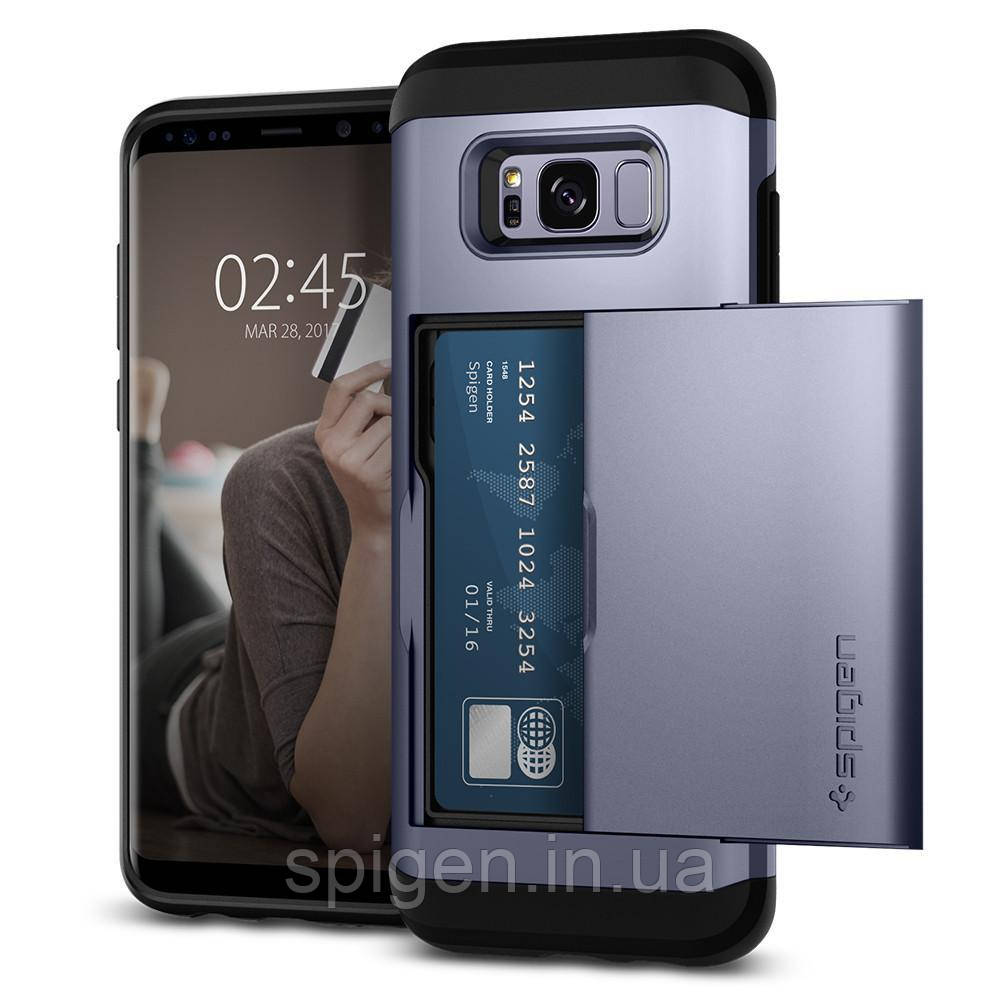 

Чехол Spigen для Samsung S8 Slim Armor CS, Orchid Gray