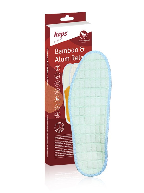 

Kaps Bamboo & Alum Relax - Ортопедические стельки для взрослых с бамбуковым покрытием 35