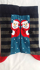Чоловічі яскраві новорічні шкарпетки на подарунок Ekmen