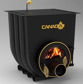 Булерьян, отопительная печь «CANADA» с варочной поверхностью+стекло «01» 11 кВт-250 М3