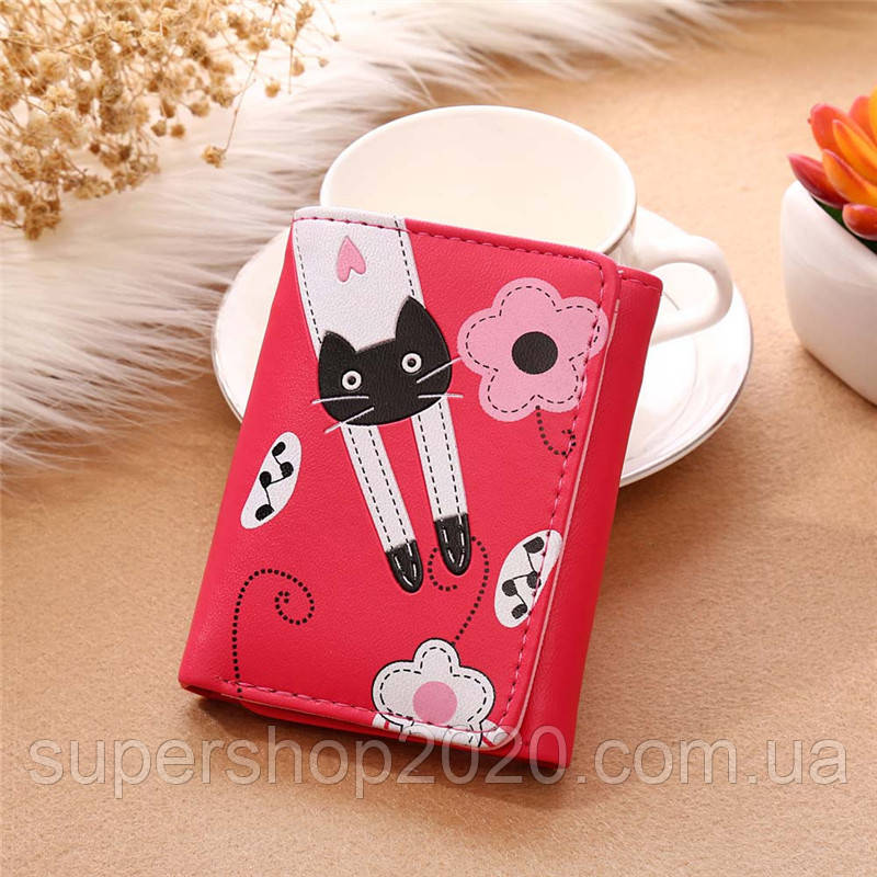 Жіночий гаманець Cat Hot Pink