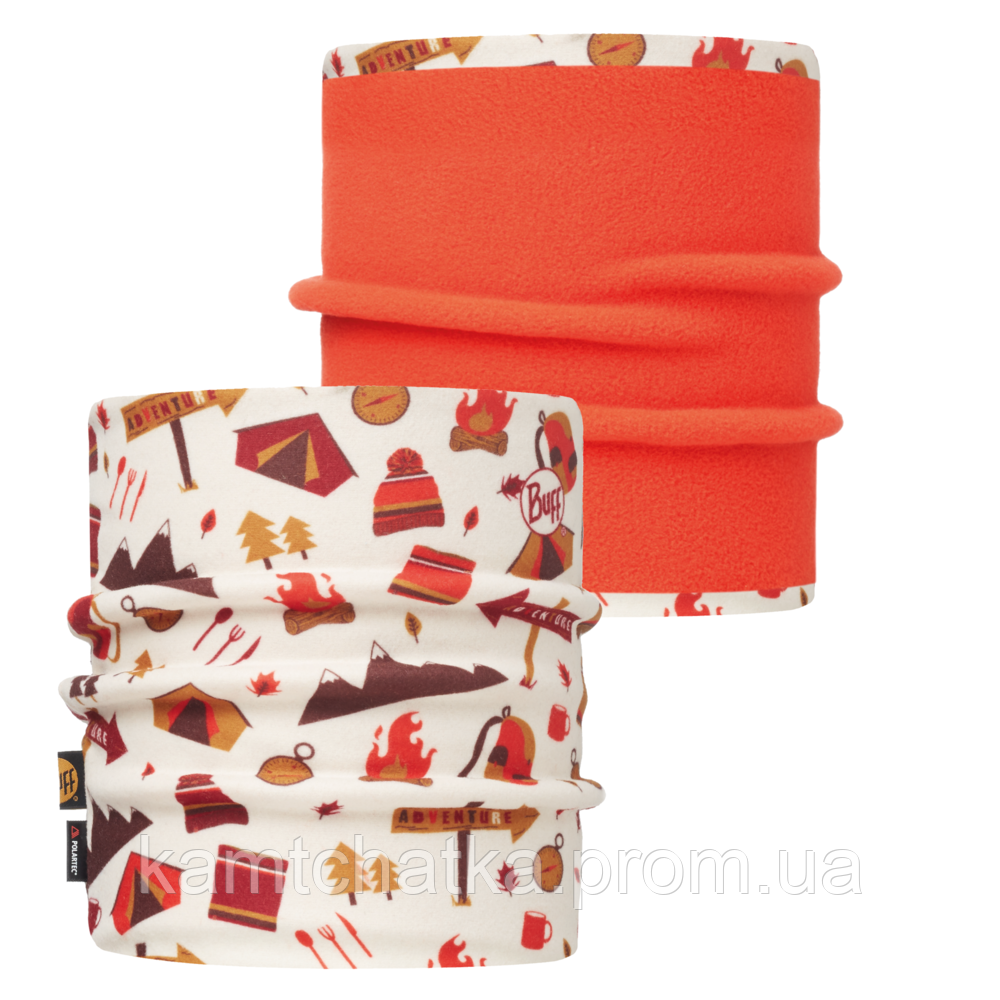 

Повязка на шею Buff Junior and Child Reversible Polar Neckwarmer Diamonds Adventure Cru/Orange