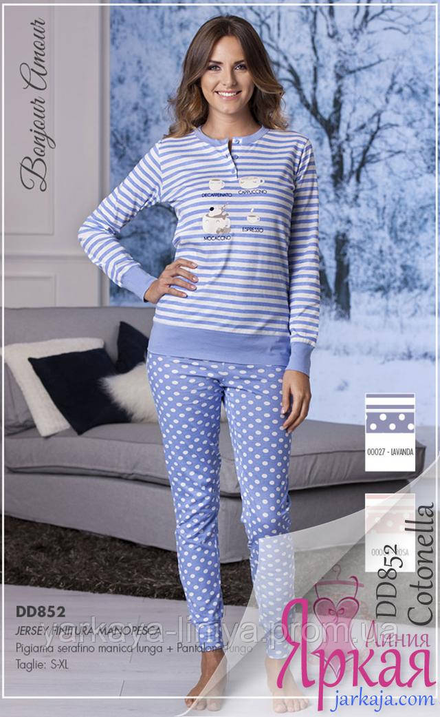 Пижама женская хлопок. Домашняя одежда для женщин Cotonella™ арт: 629609205