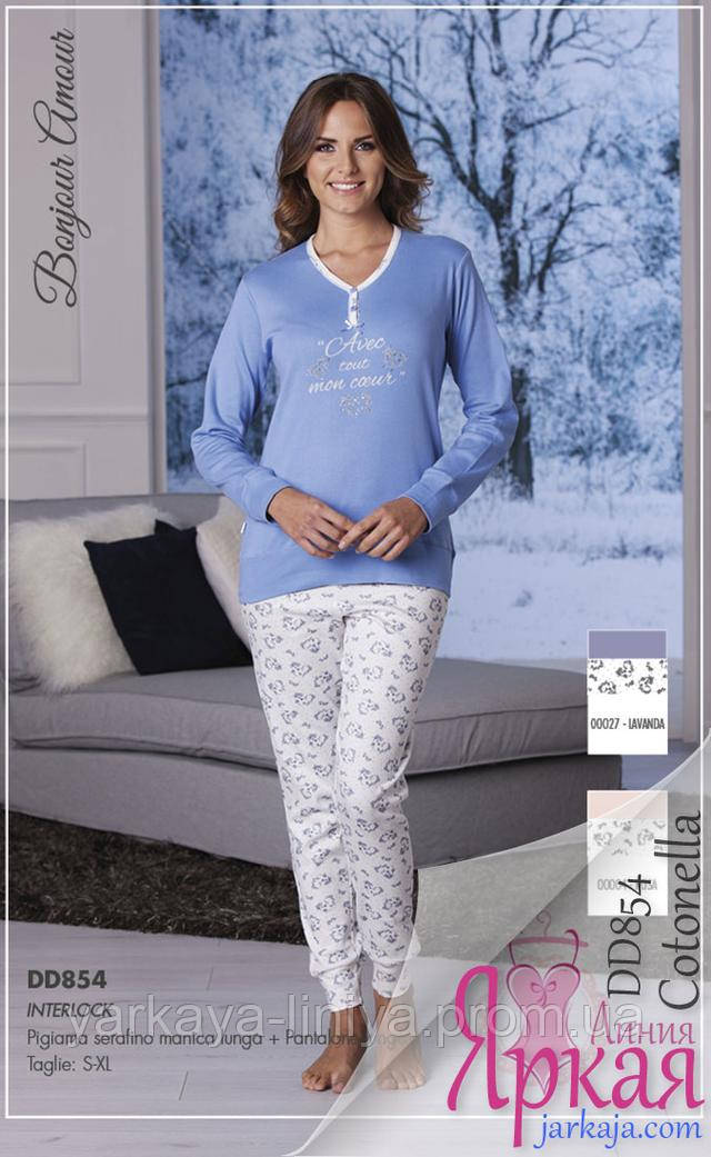 Пижама женская хлопок. Домашняя одежда для женщин Cotonella™ арт: 629681347