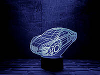 Сменная пластина для 3D светильников "Автомобиль" 3DTOYSLAMP, фото 1