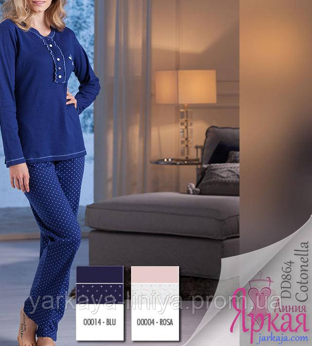 Пижама женская хлопок. Домашняя одежда для женщин Cotonella™ арт: 629869424