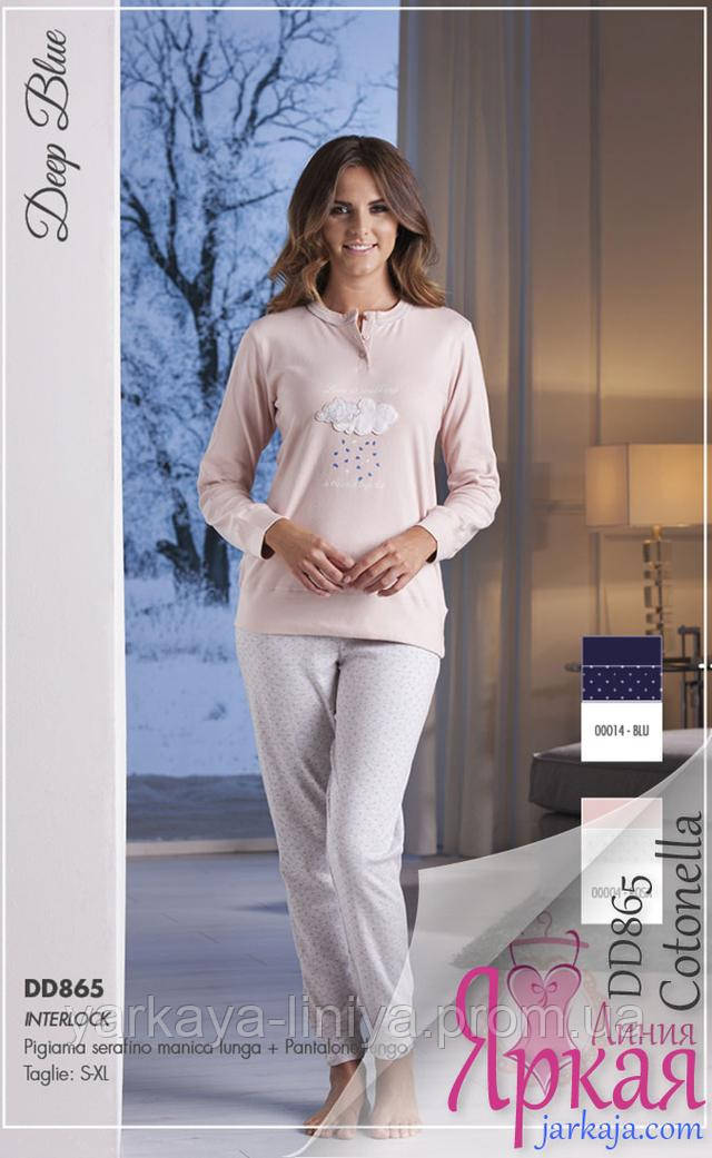 Пижама женская хлопок. Домашняя одежда для женщин Cotonella™ арт: 629671653