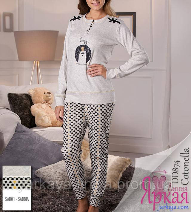 Пижама женская хлопок. Домашняя одежда для женщин Cotonella™ арт: 630062981