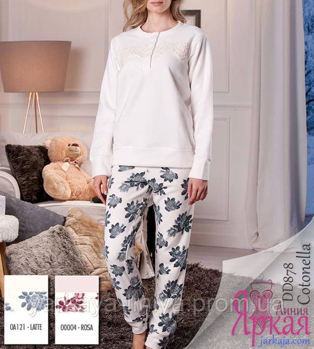 Пижама женская флис. Домашняя одежда для женщин Cotonella™ арт: 630306570