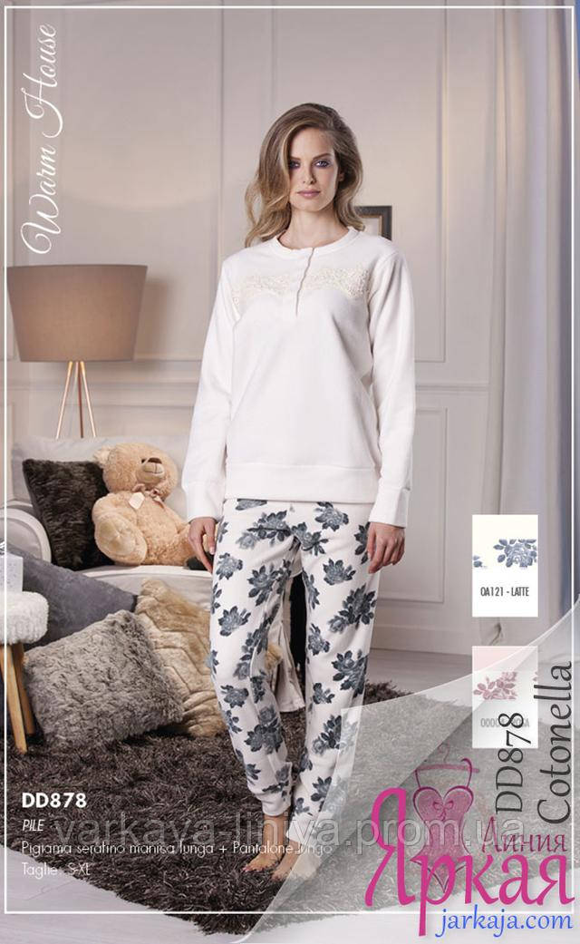 Пижама женская флис. Домашняя одежда для женщин Cotonella™ арт: 630306570