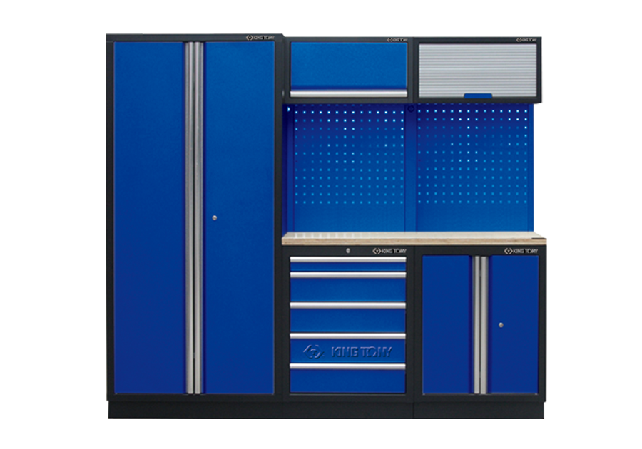 Рабочий модуль для хранения инструмента (black & blue) 2275 x 460 x 2000