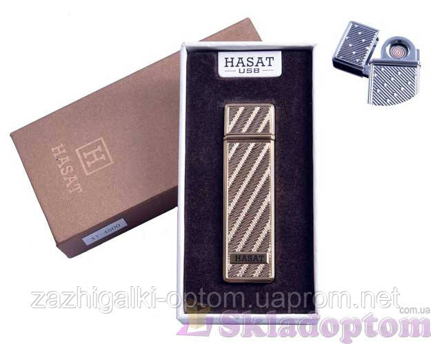 

USB зажигалка в подарочной упаковке 4800-4 "Hasat" (Двухсторонняя спираль накаливания)