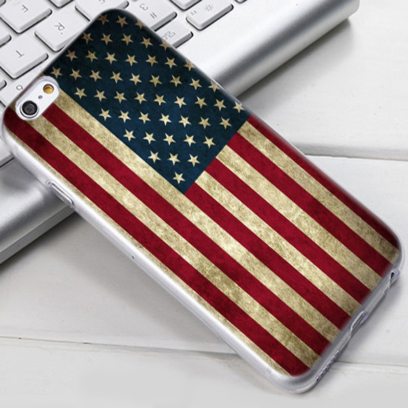 

Чехол-накладка TPU Image USA для iPhone 6/6S, Разные цвета