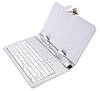 Чехол клавиатура для ПК планшета 7"  White Rus Mini и Micro Usb 