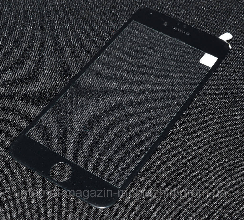 

Защитное стекло Iphone 6G, черное, Fiber Tex