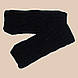 Вязаный шарф - снуд классического черного цвета, фото 5