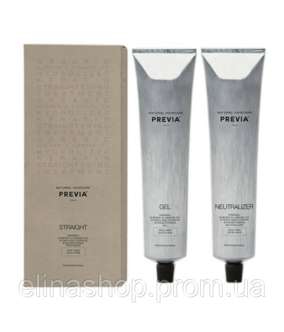 

Система выпрямления (гель+нейтрализатор) Previa ALMOND&LINSEED OIL STRAIGHT 125 ml