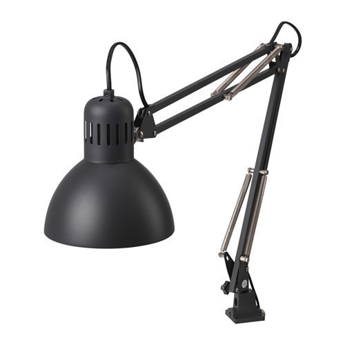 ТЕРЦИАЛ Лампа настольная, матовая, темный графит 50355395, IKEA, ИКЕА,