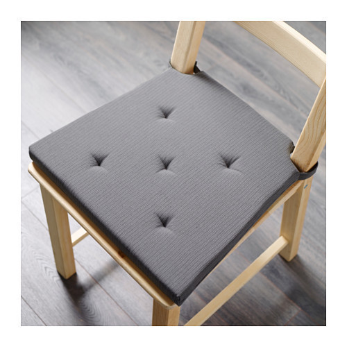 ЮСТИНА Подушка на стул, серый, 61075006, IKEA, ИКЕА, JUSTINAНет в наличии