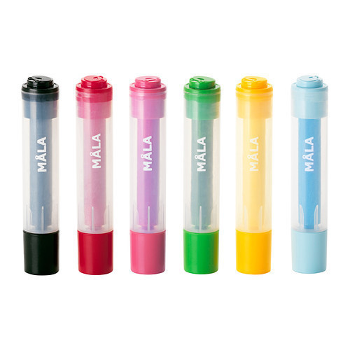 МОЛА Фломастеры - штампы, разные цвета, 00193490, ИКЕА, IKEA, MALA