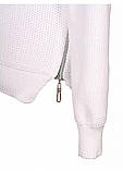 Білий Бавовняний джемпер Артеміда з подовженою спинкою для дівчаток 128-140р, фото 5