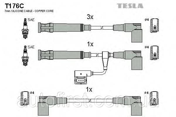 

Комплект проводов зажигания Тesla T176C BMW