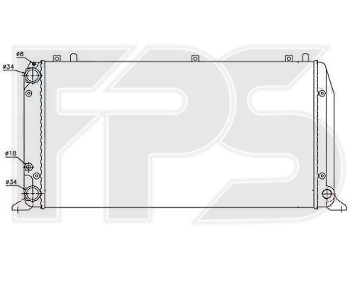 

Радиатор основной AUDI (FPS) FP 12 A409-P