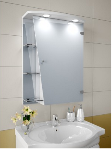 Зеркальный шкаф с led подсветкой для ванной