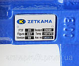 Задвижка поворотная Баттерфляй ZETKAMA Ду200 Ру16 диск нержавеющая сталь тип 497B(С68), фото 6
