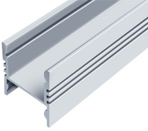 Алюминиевый профиль ЛПС17*16мм для LED ленты скрытое крепление серебро (за 1м) Код.56631