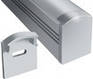 Алюминиевый профиль ЛПС17*16мм для LED ленты скрытое крепление серебро (за 1м) Код.56631, фото 6