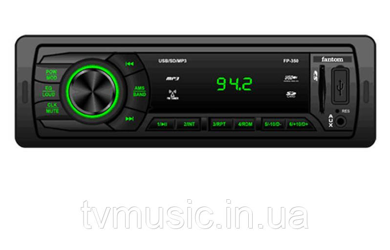 

Автомагнитола Fantom FP-350 Black/Green