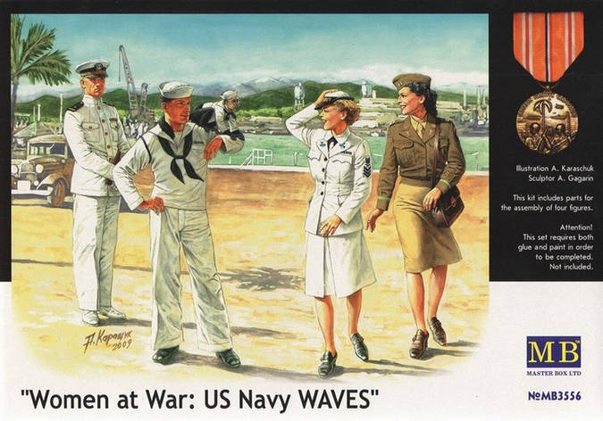 Жінки на війні: ВМС США. 1/35 MASTER BOX 3556, фото 2
