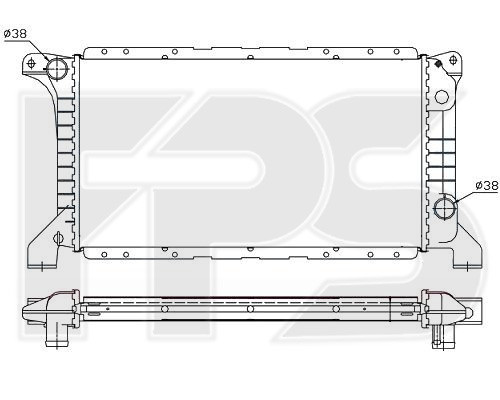 

Радиатор основной FORD (FPS) FP 28 A734