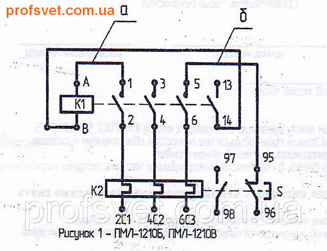 сканирование схема электрическая пускателя пмл-1210 в корпусе