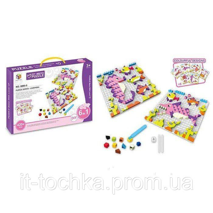 

Детские пазлы same toy 5993-3ut colour ful designs на 420 элементов