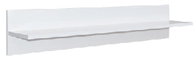 Полку Б'янко 105 200х1050х200мм білий глянець + дуб сонома Світ Меблів